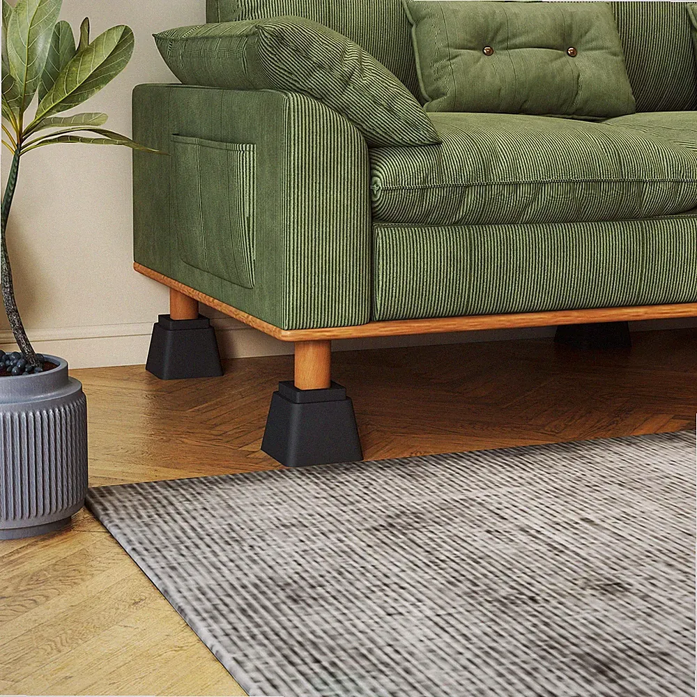 8 Stück Bett Erhöhung Schoner Möbelbeine Tischerhöher Sessel Aufstehhilfe Set DE