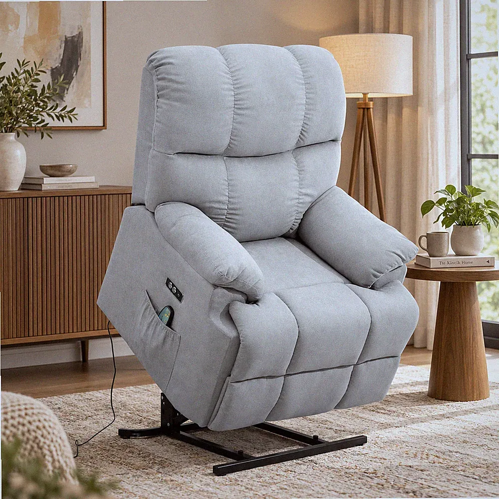 Aufstehhilfe Sessel Relaxsessel Sofa Massage USB Fernbedienung Fernsehsessel