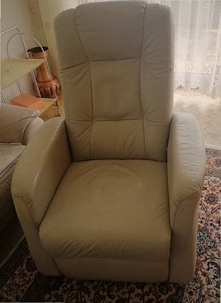 fernsehsessel elektrisch mit aufstehhilfe leder beige