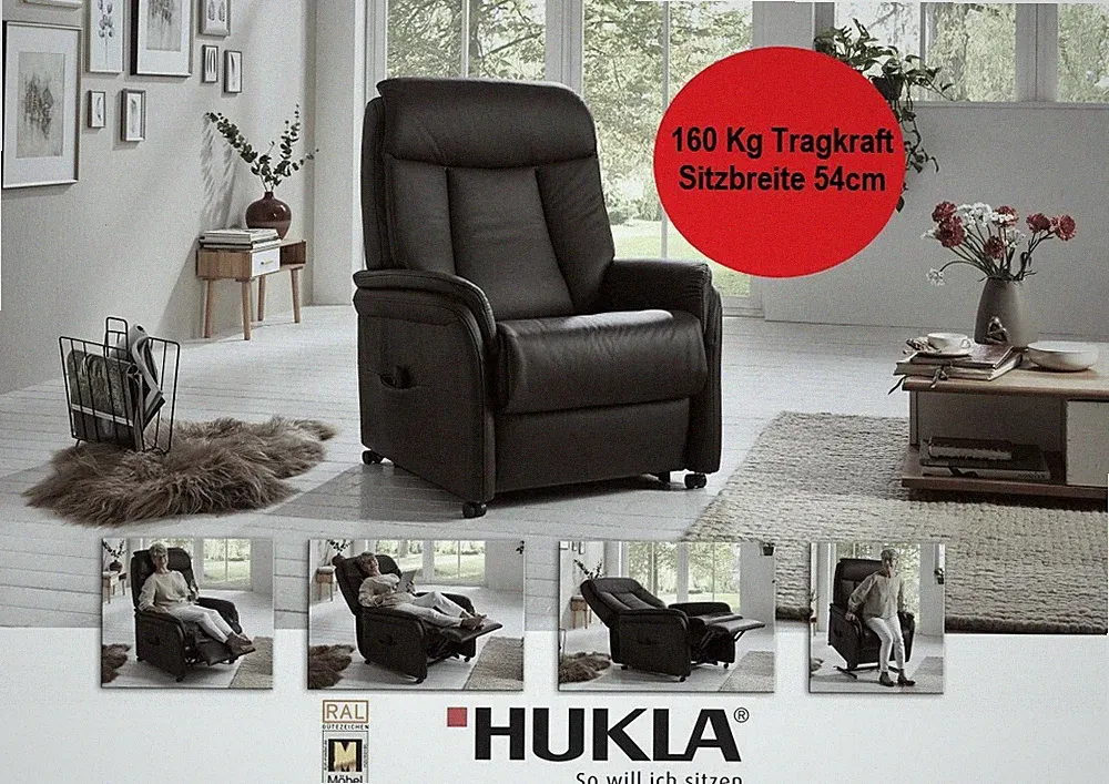 Fernsehsessel XL160kg Tragkraft Hukla Motoren Aufstehhilfe RV19174 Bestellung