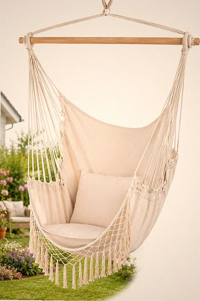 Hängesessel Hängestuhl Hängematte Schaukelstuhl Hängeschaukel Outdoor & Indoor