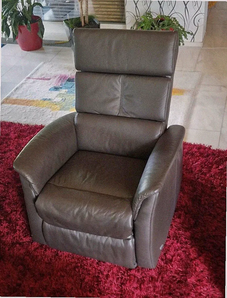 Himolla TV-Sessel Leder mit Aufstehhilfe Braun