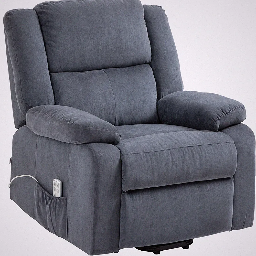 HOMCOM Sessel mit Aufstehhilfe, Elektrischer Fernsehsessel, Grau Refurbished