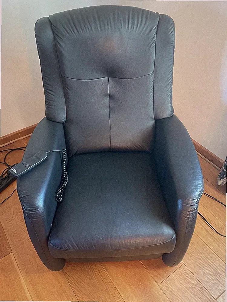Hukla, Fernsehsessel, Relax-Fernsehsessel mit Fußstütze, Leder, mit Aufstehhilfe