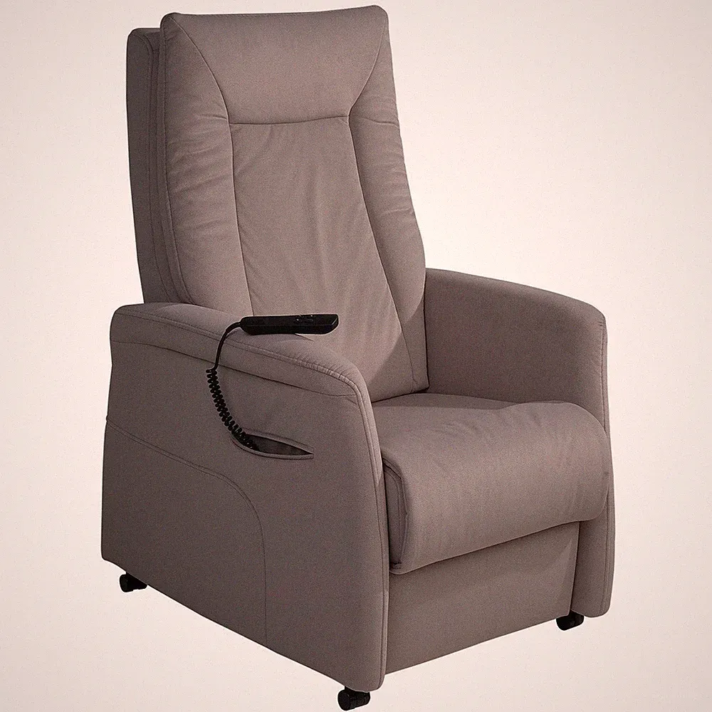 Hukla HU-RV21106 Ruhesessel Relaxsessel 2-motorig Aufstehhilfe Sandfarben Stoff