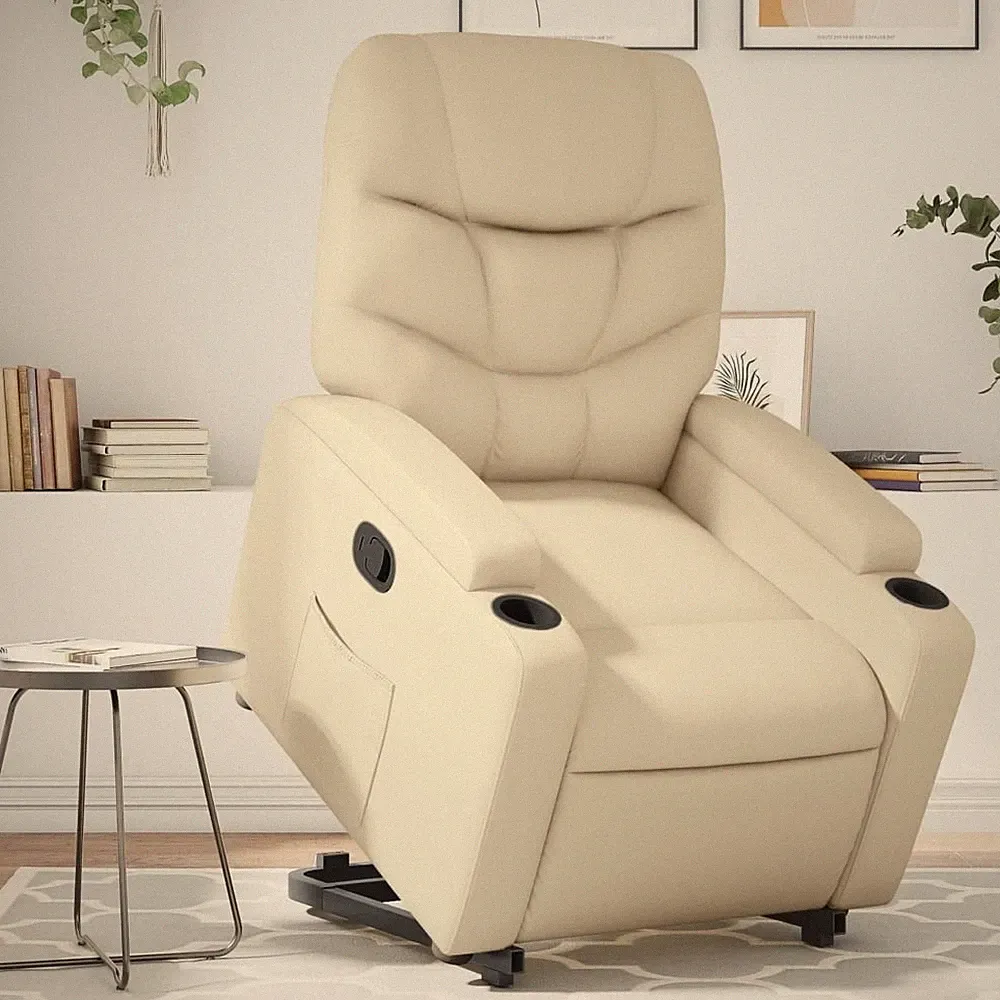 Kunstleder Relaxsessel mit Aufstehhilfe TV Sessel Liegesessel Fernsehsessel