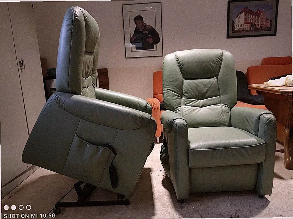 Ledersessel Sessel Relaxsessel Schlafsessel Mit Aufstehhilfe Und...