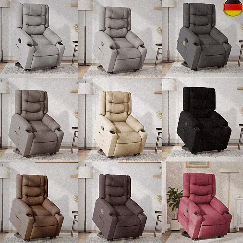Manuel/Elektrisch Massagesessel mit Aufstehhilfe Fernsehsessel Relaxsessel