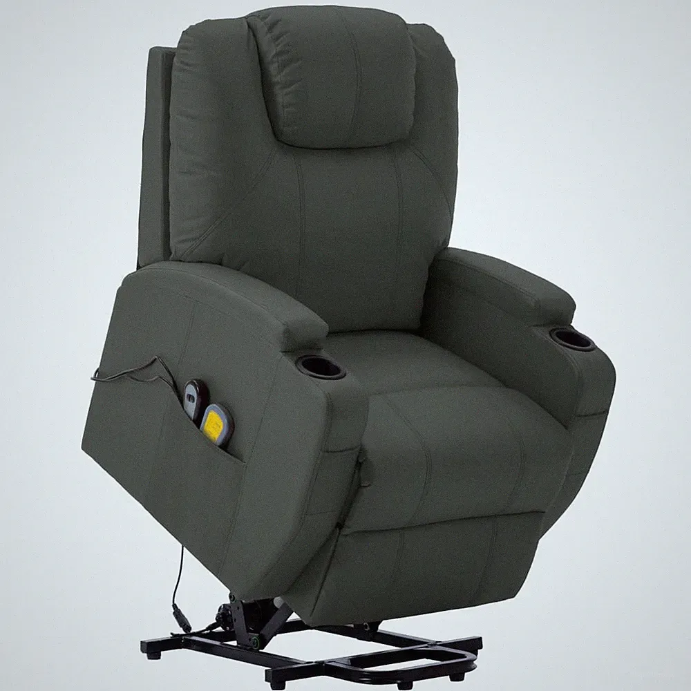 Massagesessel Aufstehhilfe Relaxsessel Fernsehsessel Sessel Kunstleder vidaXL