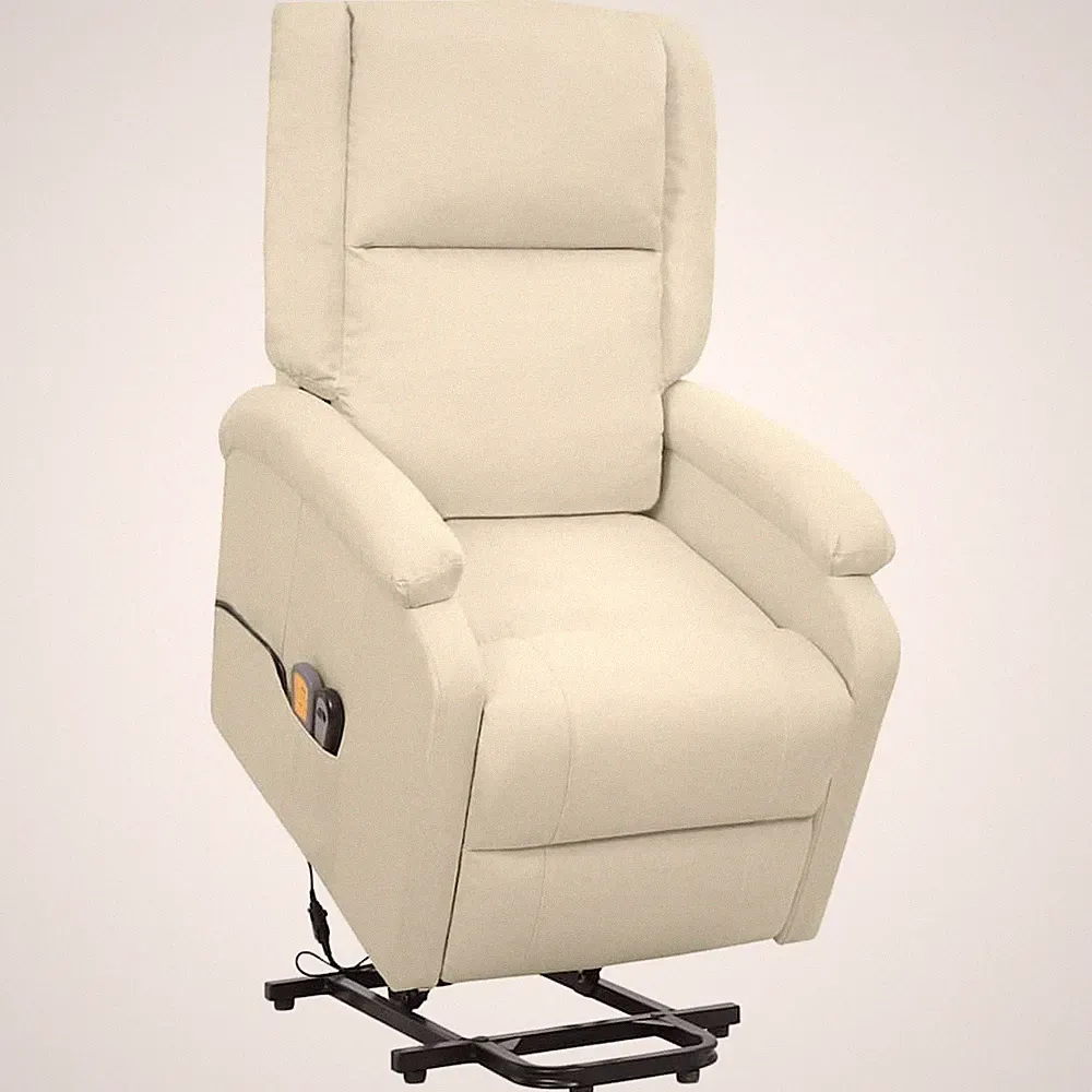 Massagesessel mit Aufstehhilfe Fernsehsessel Relaxsessel Sessel Stoff vidaXL