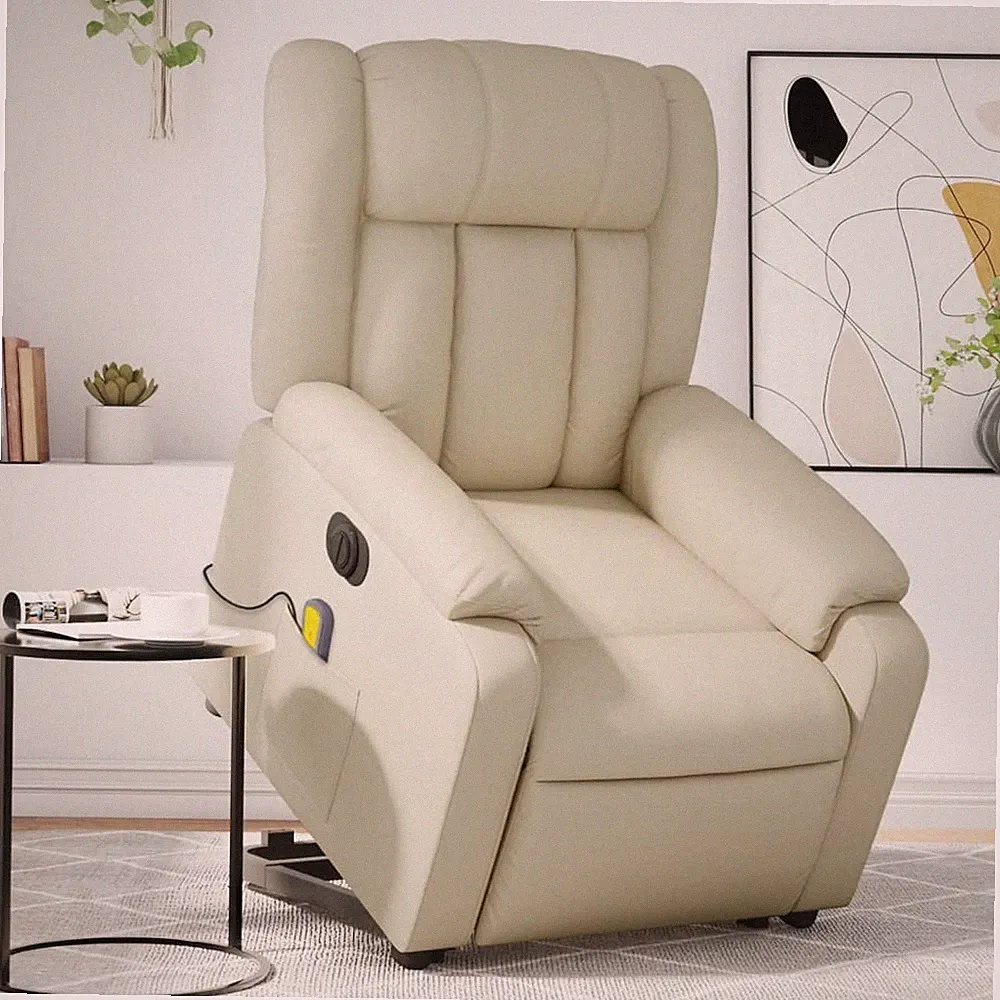 Massagesessel Sessel Sitzmöbel Gartensofa Sofasessel mit Aufstehhilfe Kunstleder