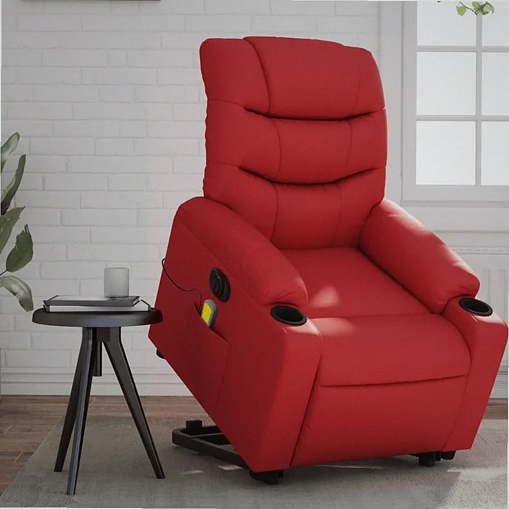 Relaxsessel Aufstehhilfe Massagesessel Fernsehsessel Sessel Kunstleder vidaXL
