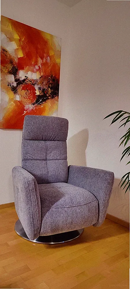 Relaxsessel Cosima II Drehbar Fernsehsessel mit Liegefunktion, Aufstehhilfe
