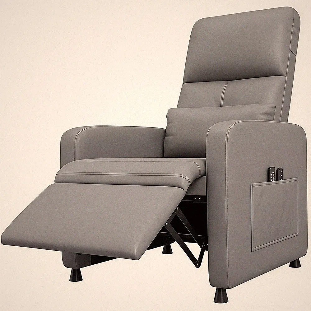 Relaxsessel Elektrischer mit Aufstehhilfe Massage & Wärme PU-Leder TV Sessel