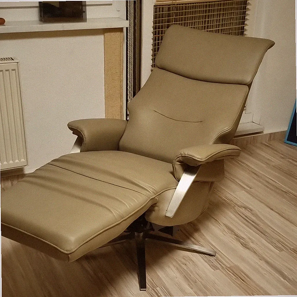 Silber Relaxsessel mit Aufstehhilfe