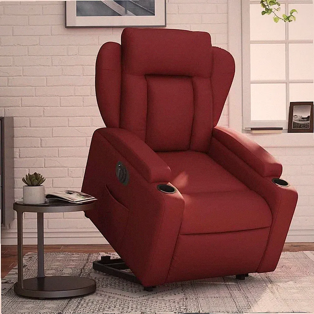 Relaxsessel mit Aufstehhilfe Braun Kunstleder vidaXL