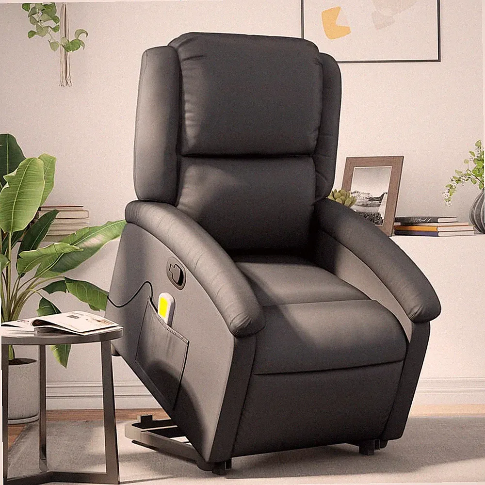 Relaxsessel mit Aufstehhilfe Fernsehsessel Liegesessel Sessel Echtleder vidaXL
