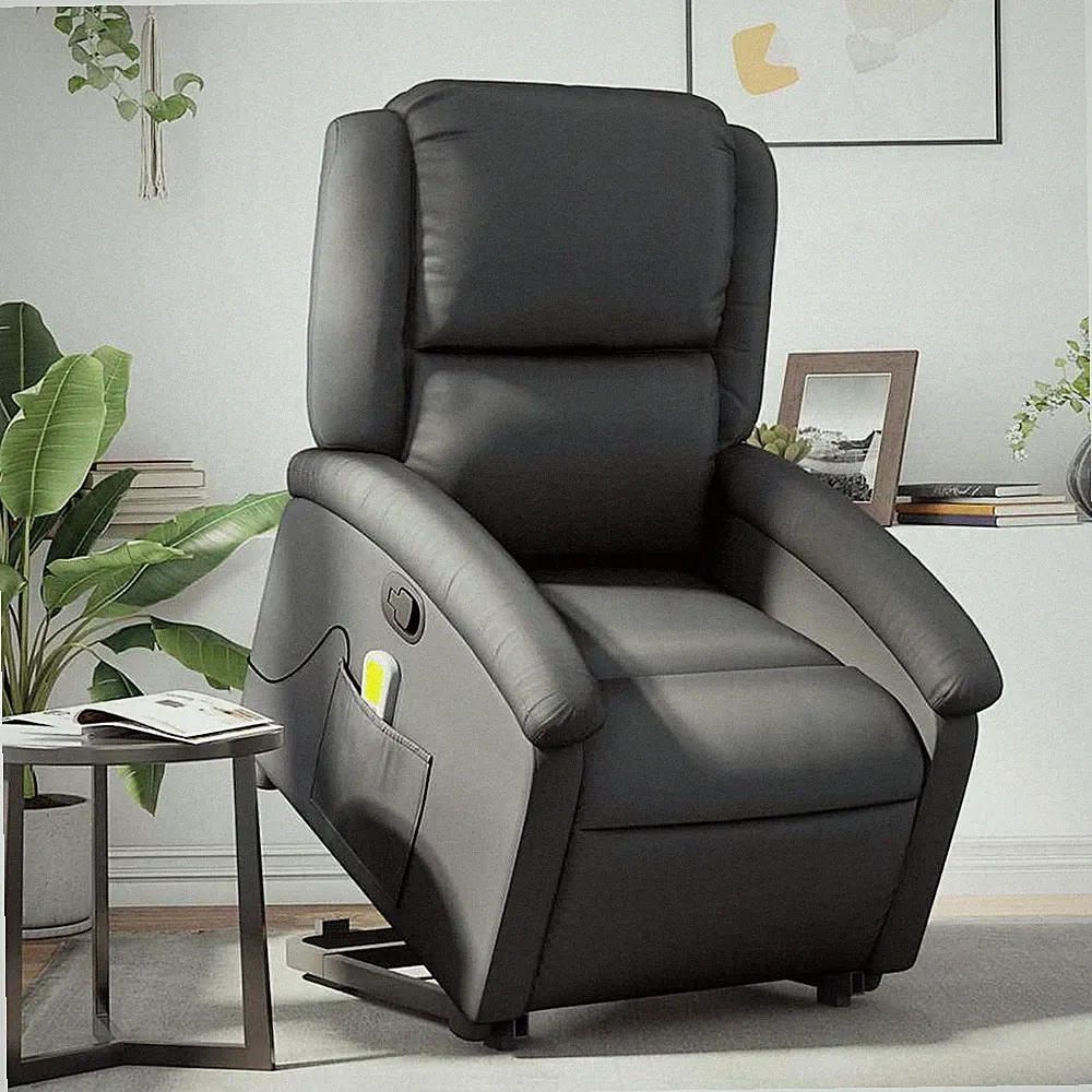 Relaxsessel mit Aufstehhilfe Fernsehsessel Liegesessel Sessel Echtleder vidaXL
