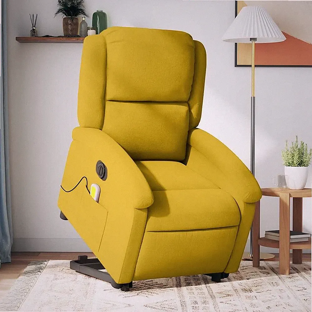 Relaxsessel mit Aufstehhilfe Massagesessel Fernsehsessel Sessel Samt vidaXL