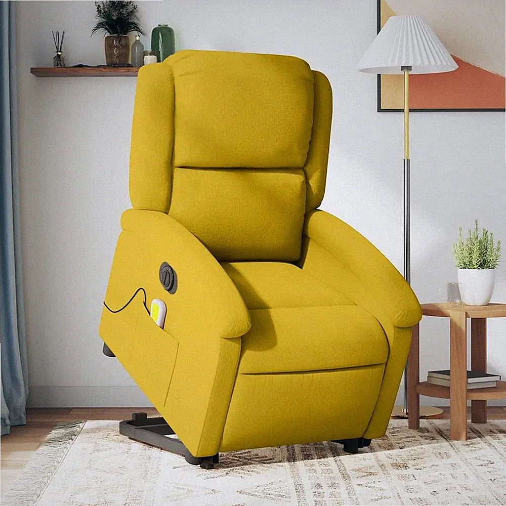 Relaxsessel mit Aufstehhilfe Massagesessel Fernsehsessel Sessel Samt vidaXL