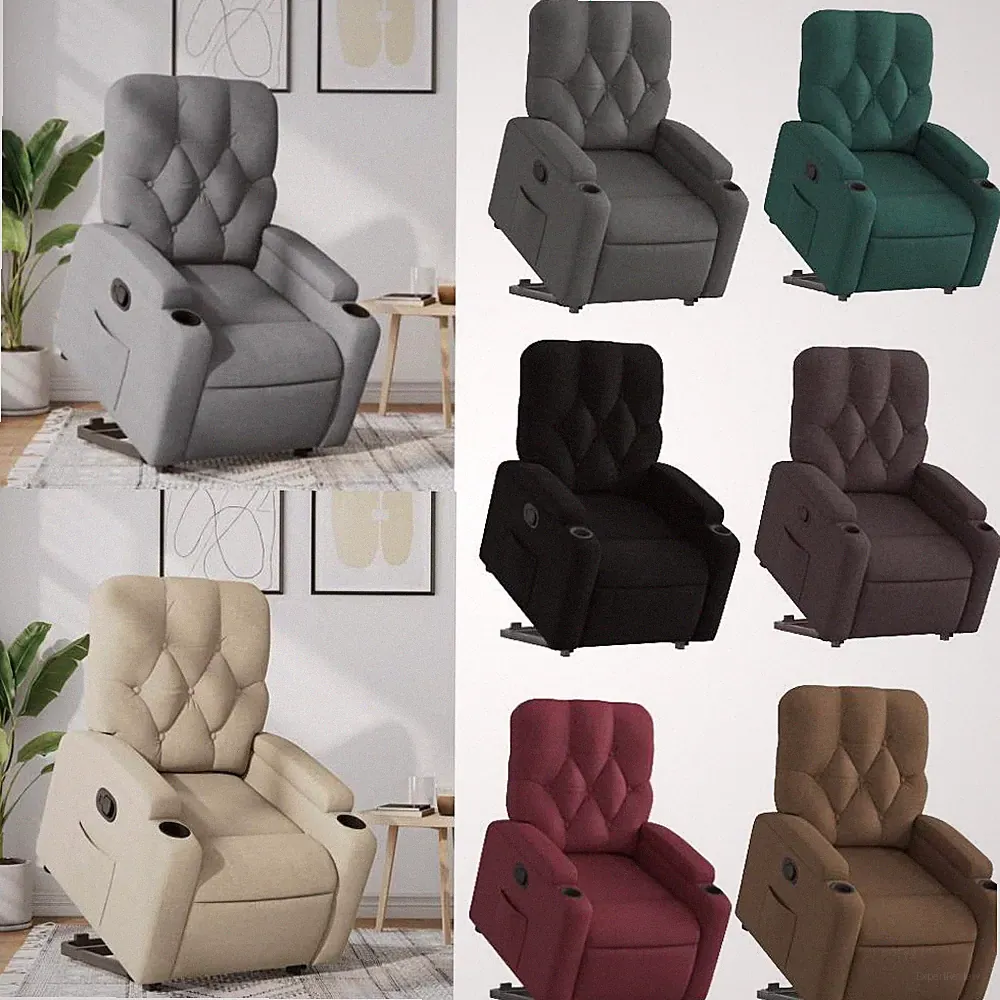 Relaxsessel mit Aufstehhilfe Massagesessel Fernsehsessel Sessel Stoff vidaXL