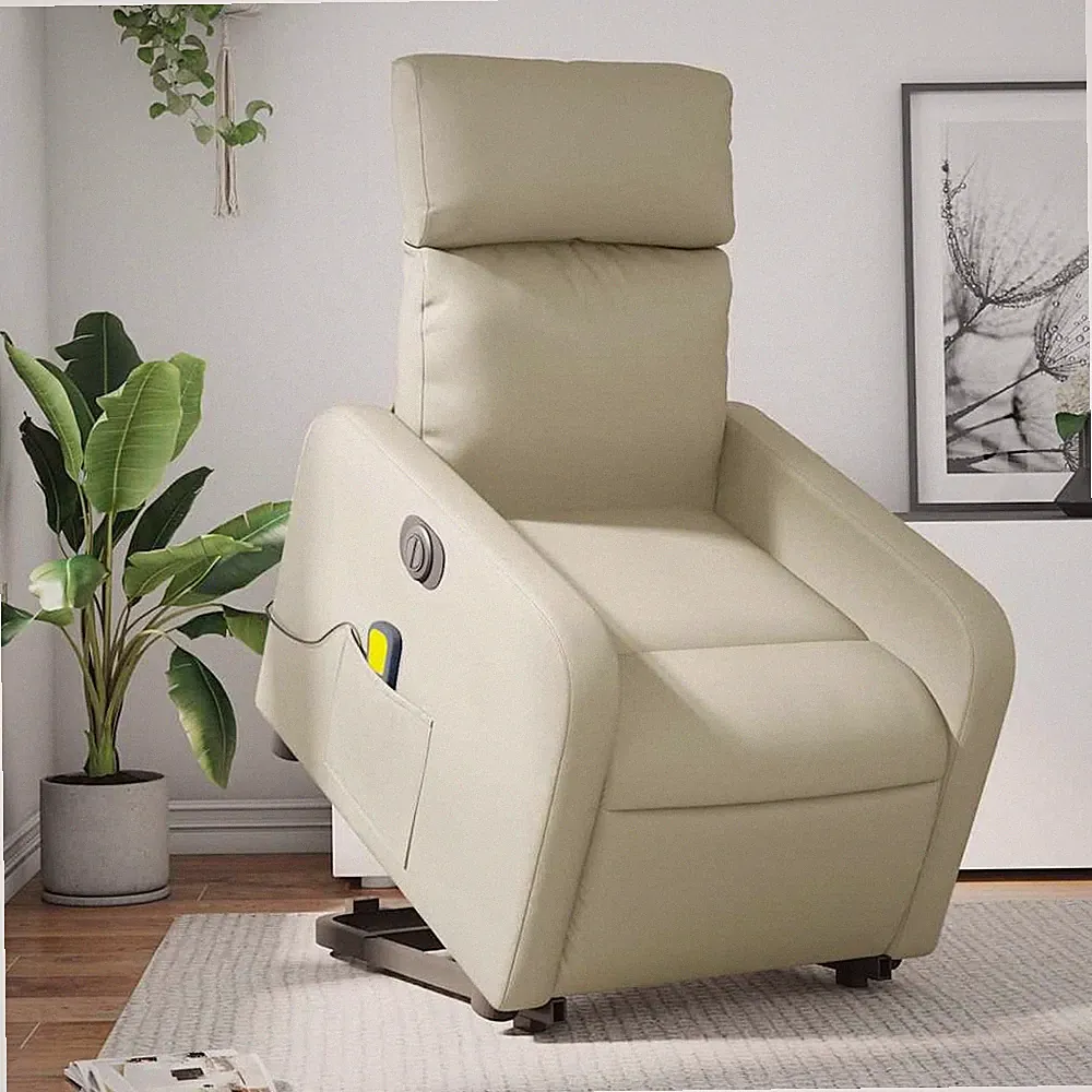 Relaxsessel mit Aufstehhilfe Sessel Liegesessel Fernsehsessel Kunstleder vidaXL
