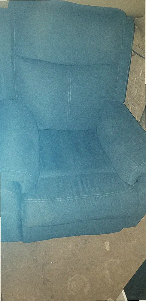 Türkis Sessel mit Aufstehhilfe