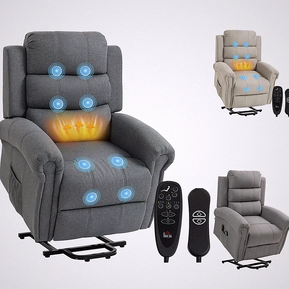 Sessel mit Aufstehhilfe Neigebarer Massagesessel, Elektrischer Relaxsessel