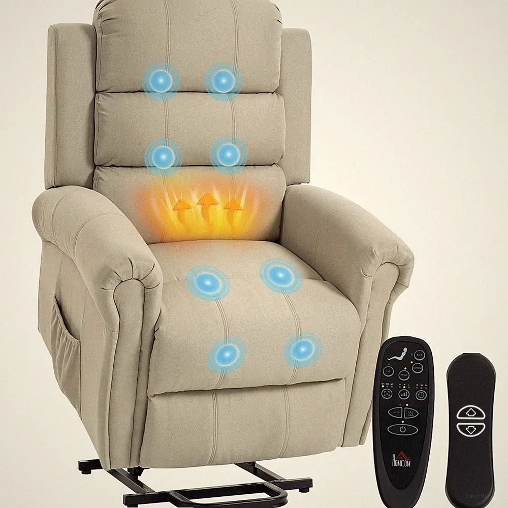 Sessel mit Aufstehhilfe Neigebarer Massagesessel, Elektrischer Relaxsessel