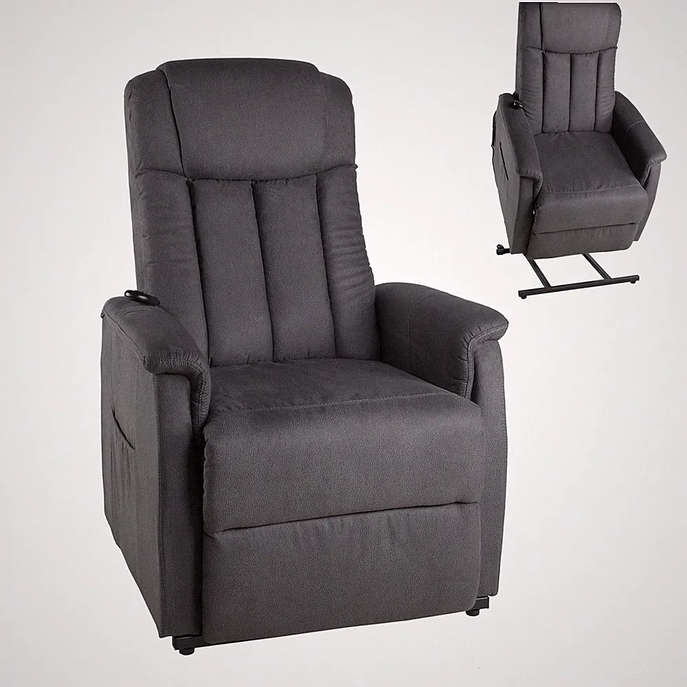 TV-Sessel - anthrazit - motorisierte Aufstehhilfe Sessel Cocktailsessel