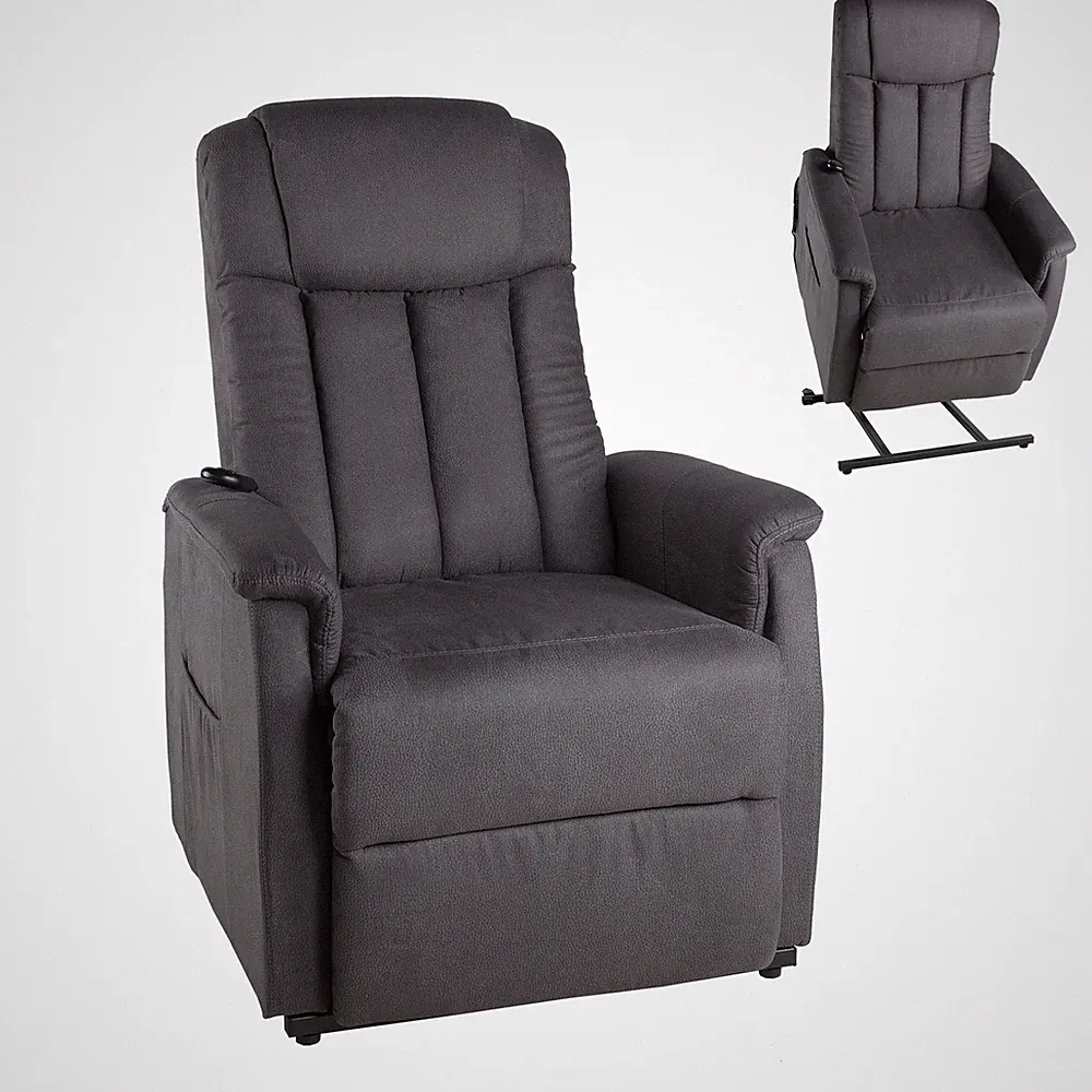 TV-Sessel - anthrazit - motorisierte Aufstehhilfe Sessel Cocktailsessel