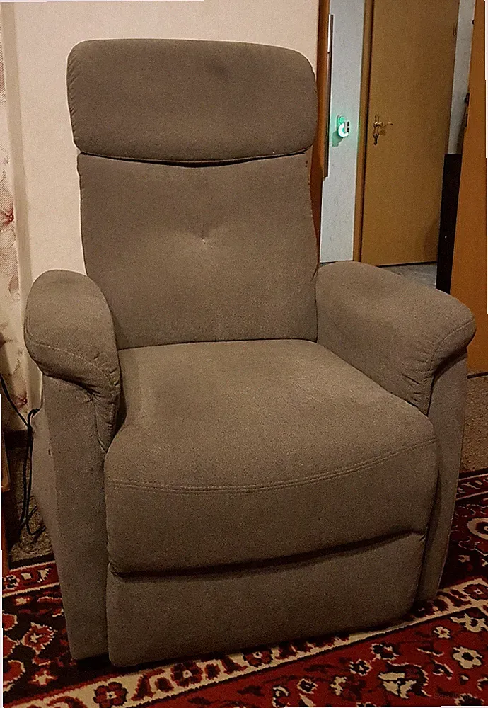 TV-Sessel "Pavlos" mit Aufstehhilfe und Motor, grau, Sessel, Fernsehsessel