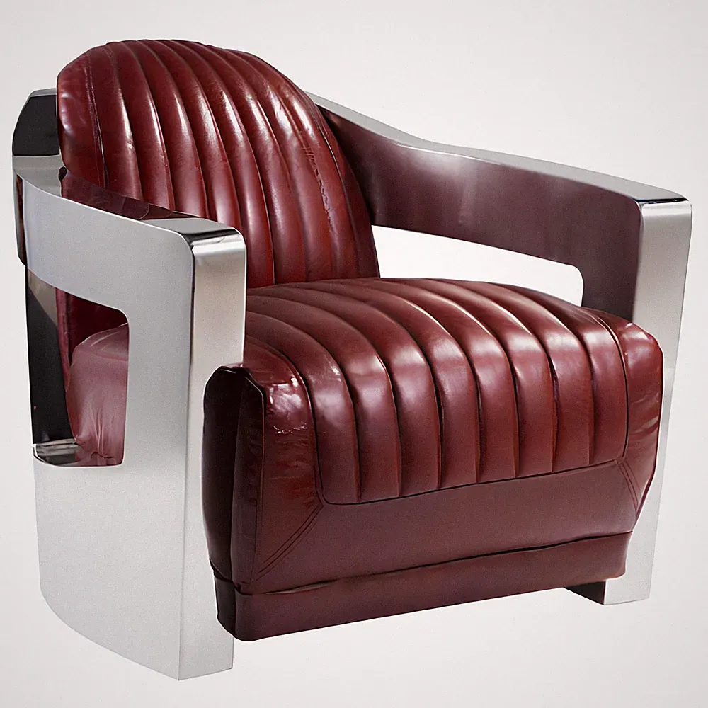 Vintage Aviator Pilot Chair Vintage Distressed Rot Real Leather